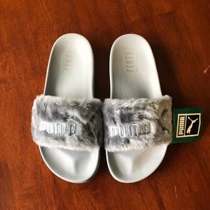 Fenty fur slides